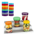 16 Pcs Recyclable for Ball Kerr Colored Food-Grade Mason Jars Home Storage Mason Jar Lids Canning Lid Caps. 