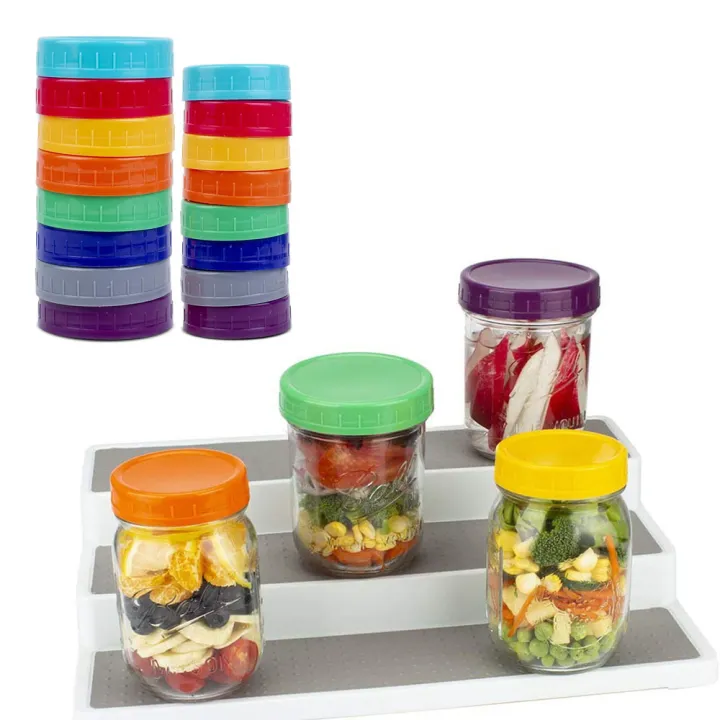 16%20Pcs%20Recyclable%20for%20Ball%20Kerr%20Colored%20Food-Grade%20Mason%20Jars%20Home%20Storage%20Mason%20Jar%20Lids%20Canning%20Lid%20Caps%20-%20Image%204