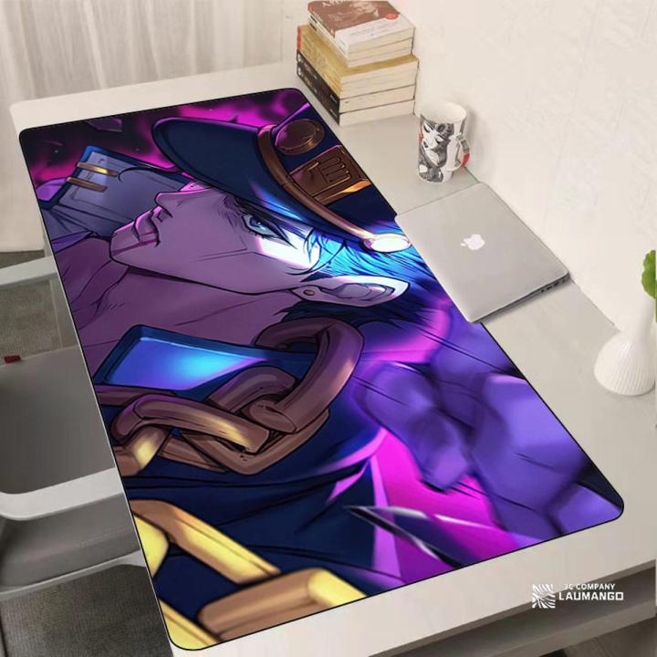 Jojo Bizarre Adventure Mouse Pad Gaming Accessories Keyboard Rubber Desk Mat Large Joseph Joestar Pc Gamer Computer Mousepad Rug