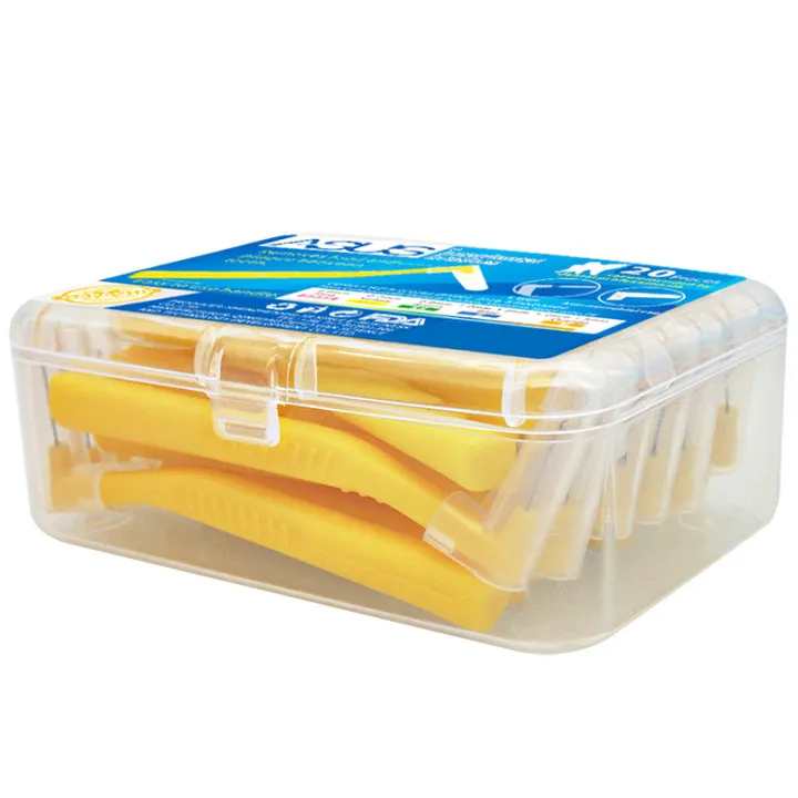 .ASUS%20L%20Shape%20Push-Pull%20Interdental%20Brush%2020Pcs/Box%20Oral%20Care%20Teeth%20Whitening%20Dental%20Tooth%20Pick%20Tooth%20Orthodontic%20Toothpick%20Toothbrush%20Yellow%20-%20Image%202