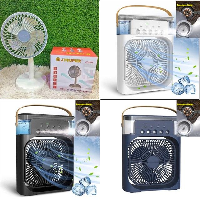 JYSUPER JY-2218 Rechargeable And Mini Water Air Cooler Fan With Humidifier Original Product