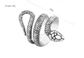 Snake Ring Men Fashion Stainless Steel Joyeria Personalized Mens Snake Rings. 