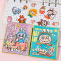 1/3pcs Labubu Sticker Cartoon Cute Diy Suitcase Stationery Box Decorative Sticker Student Stationery.