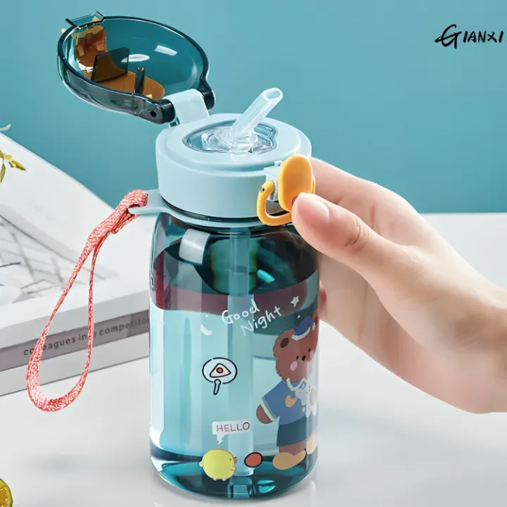 GIANXI%20Kids%20Water%20Sippy%20Cup%20With%20Straw%20Cartoon%20Leakproof%20Water%20Bottles%20Outdoor%20Portable%20Drink%20Bottle%20Children's%20Lovely%20Cup%20-%20Image%202