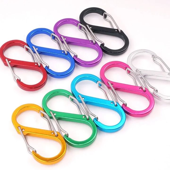 10PCS%20S%20Double%20Carabiner%20Set%20Camping%20EDC%20Survival%20Climbing%20Spring%20Backpack%20Clasps%20Keychain%20Tactical%20Gear%20Hooks%20Key%20Chain%20Clip%20-%20Image%205