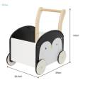 Wooden Baby Push Cart Push and Pull Stand Multifuctional Push Toy Shopping Cart for. 