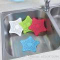 Star Design Silicone Rubber Kitchen & Bathroom Sink Filter Colander Strainer for Waste Stopper Hair Catcher (Random Colours)-1pcs. 