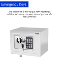 Locker for home zymak l64 Digital Locker White colour Mini Locker L-64 Digital Password Safety Locker Safe Bank Vault Iron Safe Office Restaurant. 