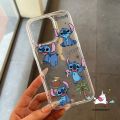 For Realme C75 Note 50 60X 60 C53 C67 C25Y C15 C55 C51s C65 C21Y C25s C51 C11 5 7 12 5i 9i 11 5s C63 C31 C35 C12 C20 C25 C3 C17 C30 C21 C33 Cute Couples Cartoon Stitch Bracket Case. 