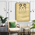Eye Visual Acuity Test Snellen Chart Print Canvas Painting Wall Art Pictures for Children Youth Living Room Self Test Home Decor. 