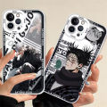 Phone Case For Compatible For iPhone 11 12 13 14 15 Pro Max Plus 12 13 Mini XR X XS Max 8 7 6 6S PLUS 5 5S Back Cover Cartoon Japan Anime Jujutsu Kaisen Gojo Satoru Geto Suguru Okkotsu Yuta Transparent New Design TPU Clear Fashion Back Cover Casing.