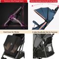 baobaohao QZ1 aluminium baby stroller with foot cover light weight baby stroller with pull rod 1 buyer.