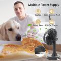 Awei F29 Desktop Oscillating 3600mah Rechargeable Fan- Black. 