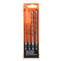 KOGEEK 4PCS 5-10mm Hammer Drills Bit Set 2 Pits 2 Slots SDS Round Shank Concrete Brick Tile Wall Drill Bits with Surface Heat Treatment 5mm 6mm 8mm 10mm. 