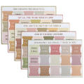 Laminated book tabs Stylish Colorful Laminated labels tabs High-quality Easy-to-use Women's index tabs for study groups Personal devotional teaching aids Gift for individuals. 