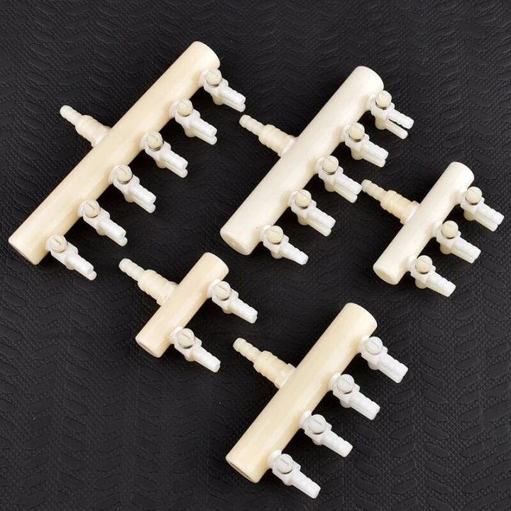 Aquarium Air Splitter Valve Fish Tank Air Pump Flow Splitter Distributor Pump Valve Tap Lever Control Switch Valves Accessories