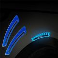 OM 2Pcs Car Safety Warning Sticker Mark Car Reflective Stickers Tape Reflective Strips Exterior Accessories. 