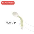 【happy one】BC Babycare 2Pcs Bendable Baby Spoon Fork Set Easy Grip Heat-Resistant Toddler Training with Storage Box. 