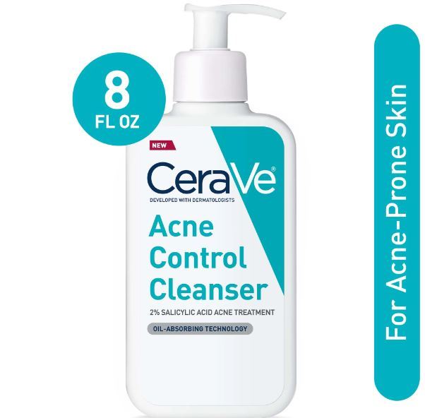 CeraVe Acne Face Wash, Acne Cleanser 237 ml