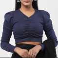 [ Amena fashion ] Crop top Short body full sleeve fashionable blouse for women's.. 