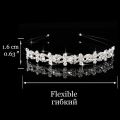 New Hair Band Wedding Hair Accessories for Women Girls Headband Hair Ornaments Headpiece Blue Crystal Crown Hair Jewelry.