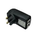 100Mbps Passive UK Plug CCTV IP Camera Power Supply Adapter. POE Injector POE Switch Adaptors Over Ethernet.