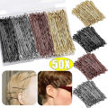 50/60pcs Simple U Shape Metal Thick Tight Hair Clips Bobby Pins Invisible Versatile Disposable Hair Pin Korean Hair Accessories. 