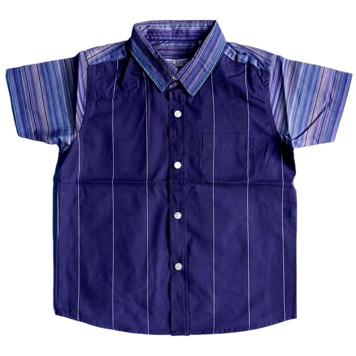 Baby Boy Shirt - 100% Export Half Sleeve Shirt for Boys - Abstract Design Shirt for Baby Boys - Very Durable and Quality Shirt for Boys