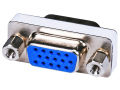 VGA female to female 15 holes to 15 holes adapter VGA serial port conversion / pair connector. 