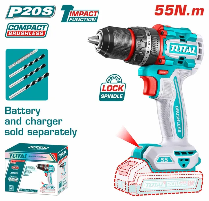 Total%20Impact%20Cordless%20Drill%2020V%2013mm%2055Nm%20Without%20battery%20%20AND%20CHARGER%20-%20Image%202