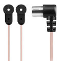 FM Antenna 75 Ohm F Type Male Plug for Home Radio Stereo Signal Receiver Aerial Taotai. 