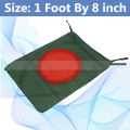 1 ft x 8 inch Bangladesh National Flag Set B China Fabric Potaka Perfect for Any Occasion Display Patriotism Celebrate Victory or Independence Day Stationery Craft item Green And Red Color Post-it Notes Awesome Gift Item. 