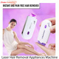 Rechargeable Laser Hair Removal Appliances Machine / Smooth Skin Painless Hair Eraser - Bix Super Shop.