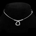 【Limited edition】 New Fashion Foot Anklet 925 Sterling Ladies Silver Anklets Bracelet Chain For Women Love Heart Pendant Foot Pulseras Jewelry.