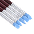 5pcs Rubber Tip Paint Brushes Clay Tools for Sculpture Pottery Color Shaping Blending Drawing Modeling Remove Fingerprints. 