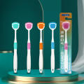 Silicone Tongue cleaning brush multifunctional tongue scraping toothbrush -1pcs. 