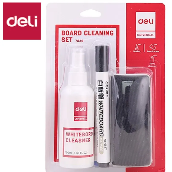 Deli%20E7839%20white%20Board%20Cleaning%20Set%20white%20board%20cleaning%20kit%20White%20board%20cleaning%20set%20-%20Image%203