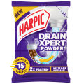 Harpic Drain Cleaning Xpert Powder 45g, Unblocks Clogged Bathroom, Kitchen & Shower Sink in 15 minutes, Clears Drainpipes, Melts Hair & Grease, Effective Sink and Drain Pipe Cleaner & Blockage Remover. 