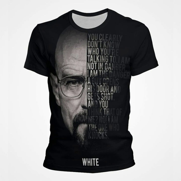 Breaking Bad T-Shirts Vintage Gothic Men Short Sleeve Oversized Casual Streetwear Summer Sport Tops Breathable Quick Drying Tees
