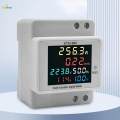 Energy Meter Single Phase Electronic Meter Electricity Usage Monitor Energy Tester for Outdoor. 