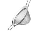 bhuuno Metal Bar Conical Sieve Fine Mesh Strainer Tea Strainer Rustproof 20cm Long Handle Small Filter Sieve Stainless Steel Small Sifter for Flour. 