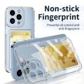 itel RS4 2024 Phone Case For itel RS4 itelRS4 R S4 RS 4 Transparent Card Holder Camera Lens Protection Fashion Shockproof Silicone Square TPU Soft Clear Casing Back Cover. 