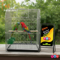 Code- 6045 - 18 x 12 Inches Thin Metal Wire Cage with Tray, Food & Water Pot for Budgerigar,Lovebirds,Finches,Parrots,Hamster,Cockatiel, Chicken,Duck,Quail,Rabbit ,Cat,Dog ,Dove | bird cage house accessories food toy nest harness feeder china decoration.