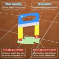 1/1.5/2/3MM Tile Leveling System Clip For Ceramic Tile Laying Leveling System 100-900Pcs Tile Leveler Spacers Construction Tools.