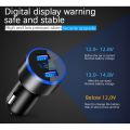 3.1A Car Charger for Cigarette Lighter 12V 2 Port Dual USB Quick Fast Charging Car Charges With LED Display Voltmeter For Cars.