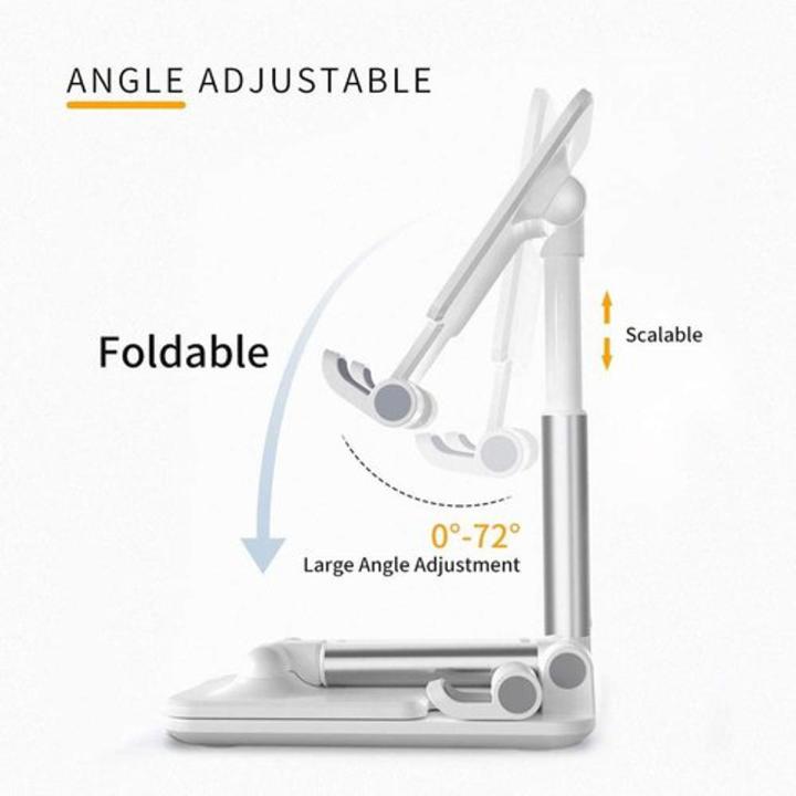 Mobile Stand Universal Tablet Desktop Folding Phone Stand Folding Desktop Mobile Phone Stand, Adjustable Stable, Portable, Compatible Mobile Phones & Tablets