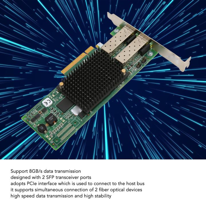 LPE12002%20HBA%20Card%20Dual%20SFP%20Port%208Gb/s%20PCIe%20Interface%20Low%20Delay%20Stable%20Host%20Bus%20Adapter%20for%20Connection%20Transmission%20-%20Image%203