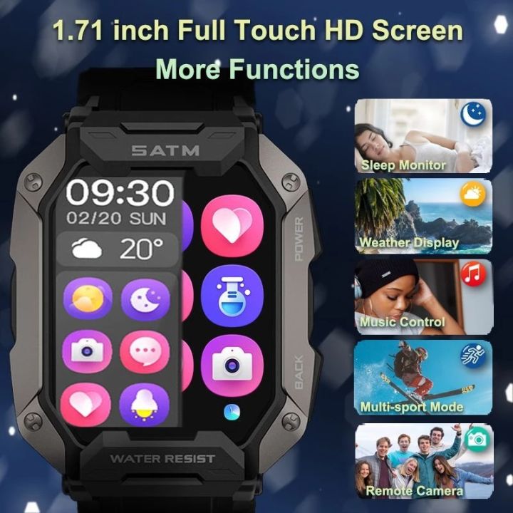 Original%20C20%20Military%20Smart%20Watch%20Men%20Camouflage%20Army%20Outdoor%20IP68%205ATM%20Waterproof%20Sports%20Heart%20Rate%20Blood%20Oxygen%20Smartwatch%20-%20Image%204