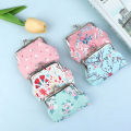 【Limited edition】 Printed Flowers Purse Hasp Wallet Small Pocket Purse Wedding Candy Bag Encounter. 