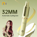 MinHuang Automatic Curling Iron 32 mm Big Roll Anion Ceramic Hair Curler 4-Speed Adjustable Fast Heating Fashion Styling Tools. 